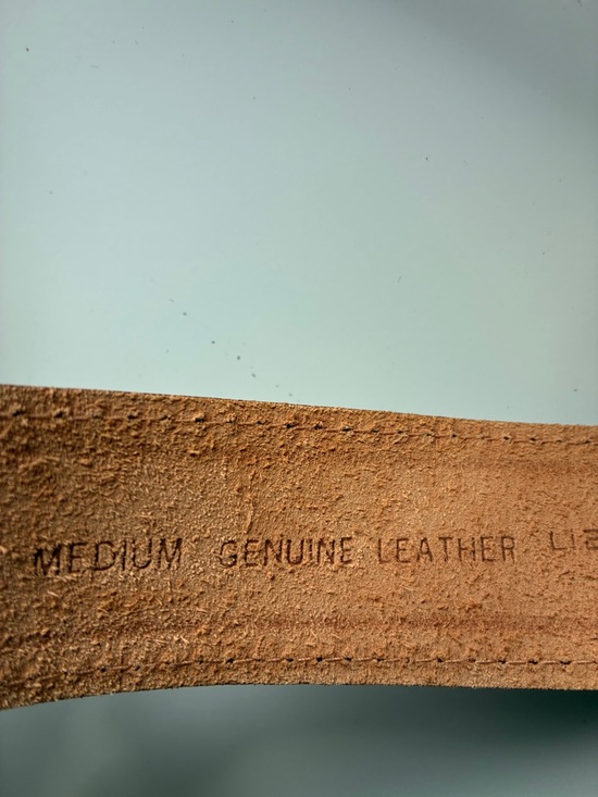 Leather Belt in Brown with Silver Buckle main image 5